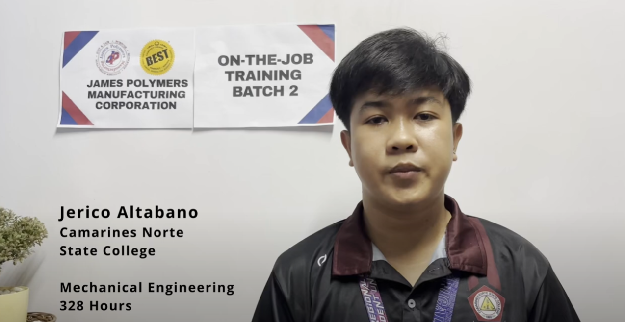 Jerico Altabano Shares His Motivational Testimony