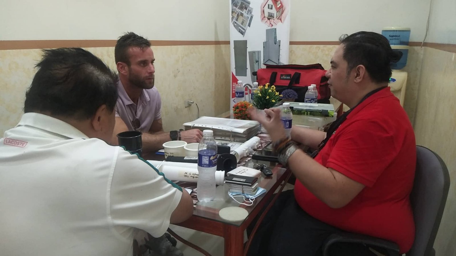 Business Meeting and Product Discussion with U.S. Client at James Polymers