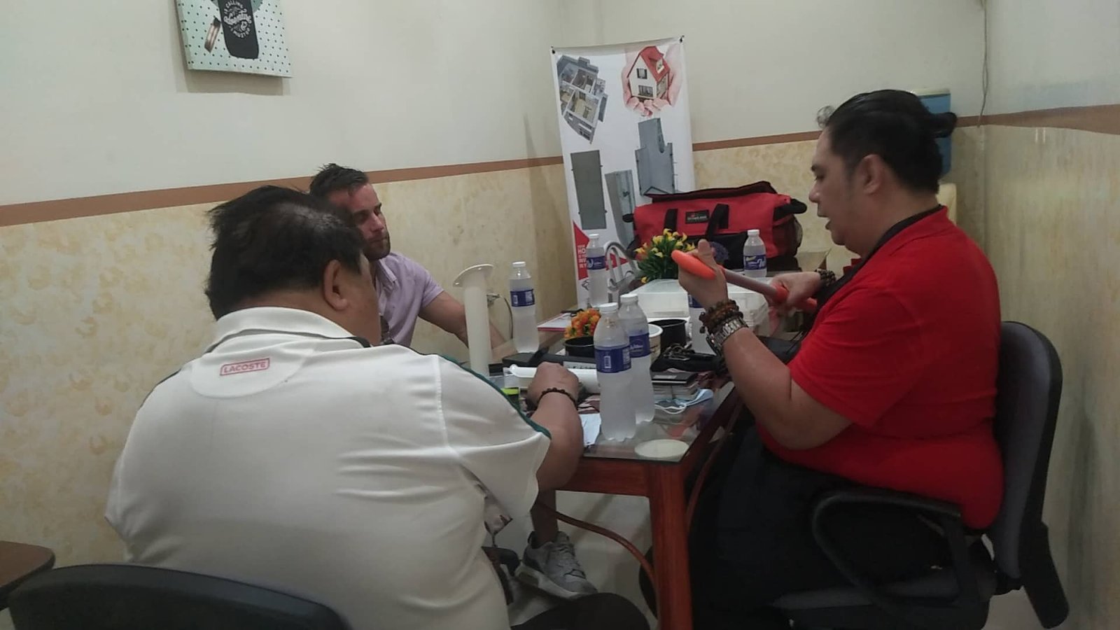Business Meeting and Product Discussion with U.S. Client at James Polymers