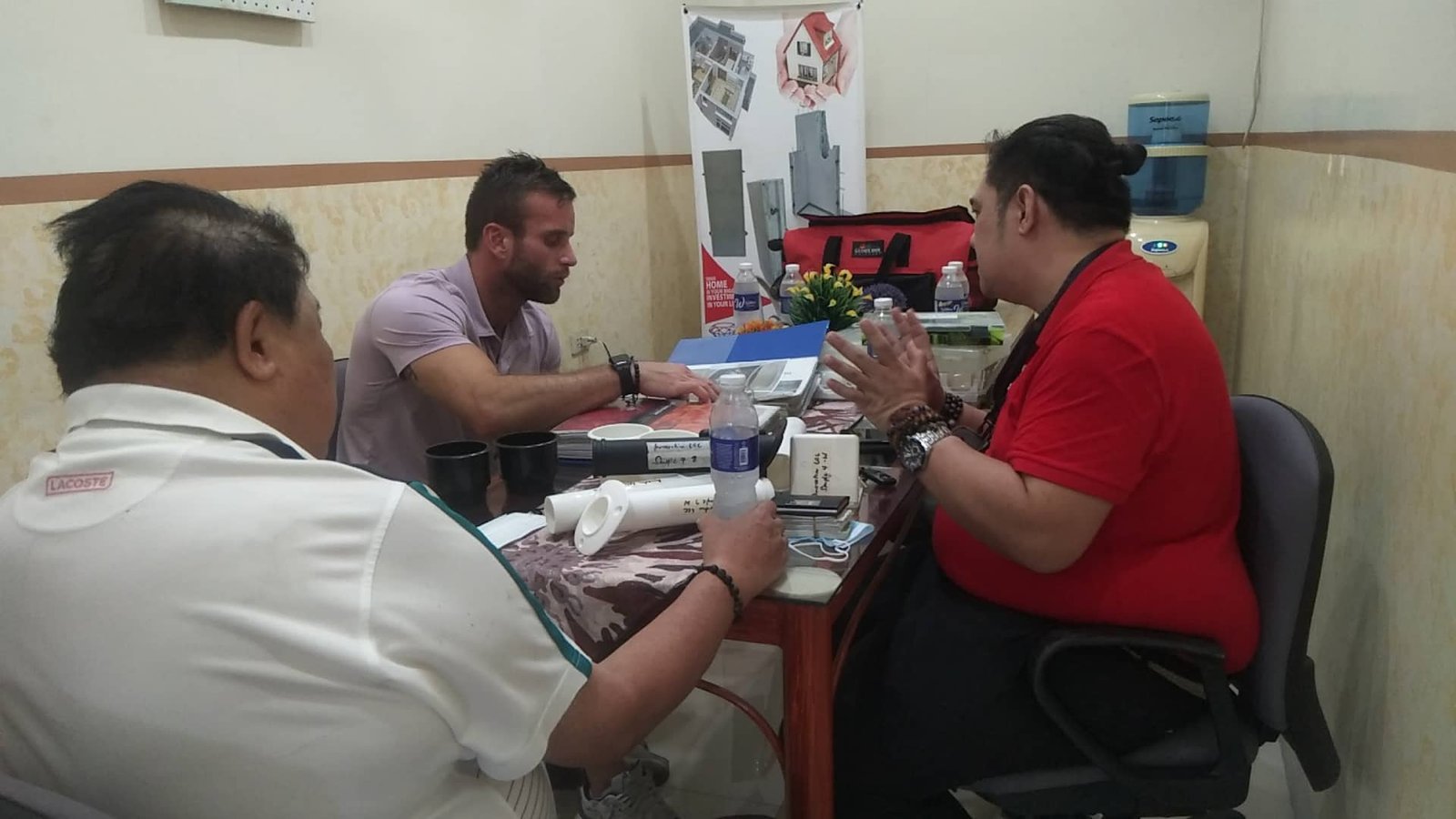 Business Meeting and Product Discussion with U.S. Client at James Polymers