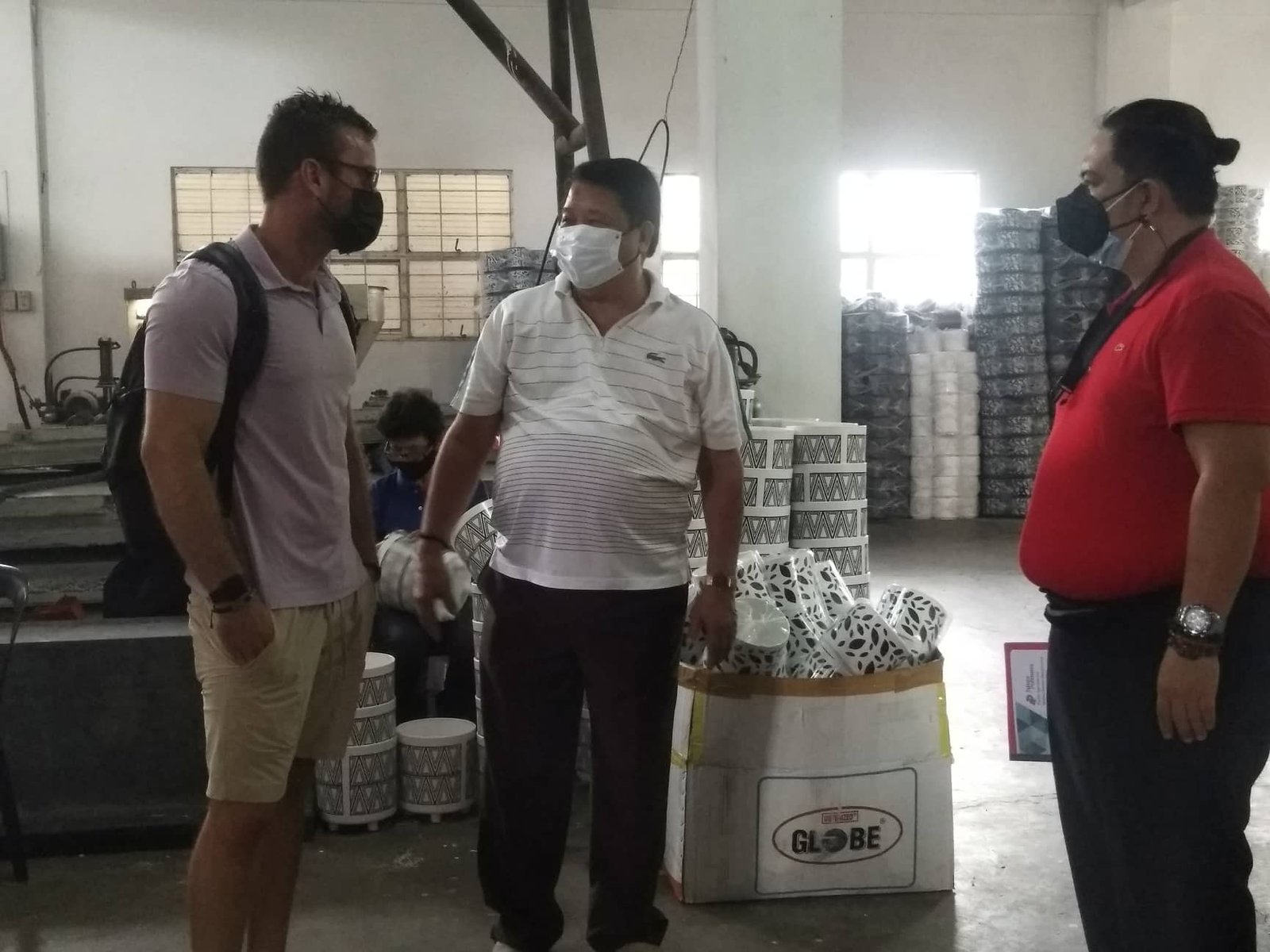 Business Meeting and Product Discussion with U.S. Client at James Polymers