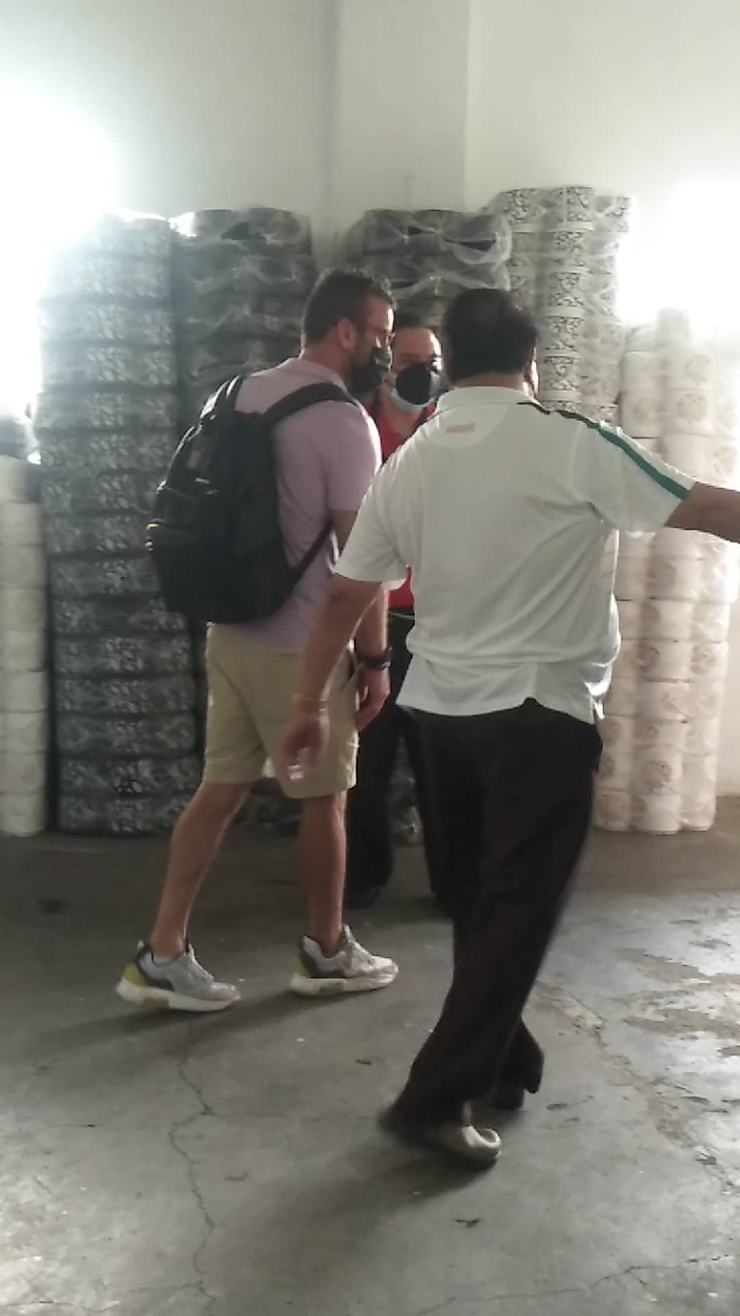 Business Meeting and Product Discussion with U.S. Client at James Polymers