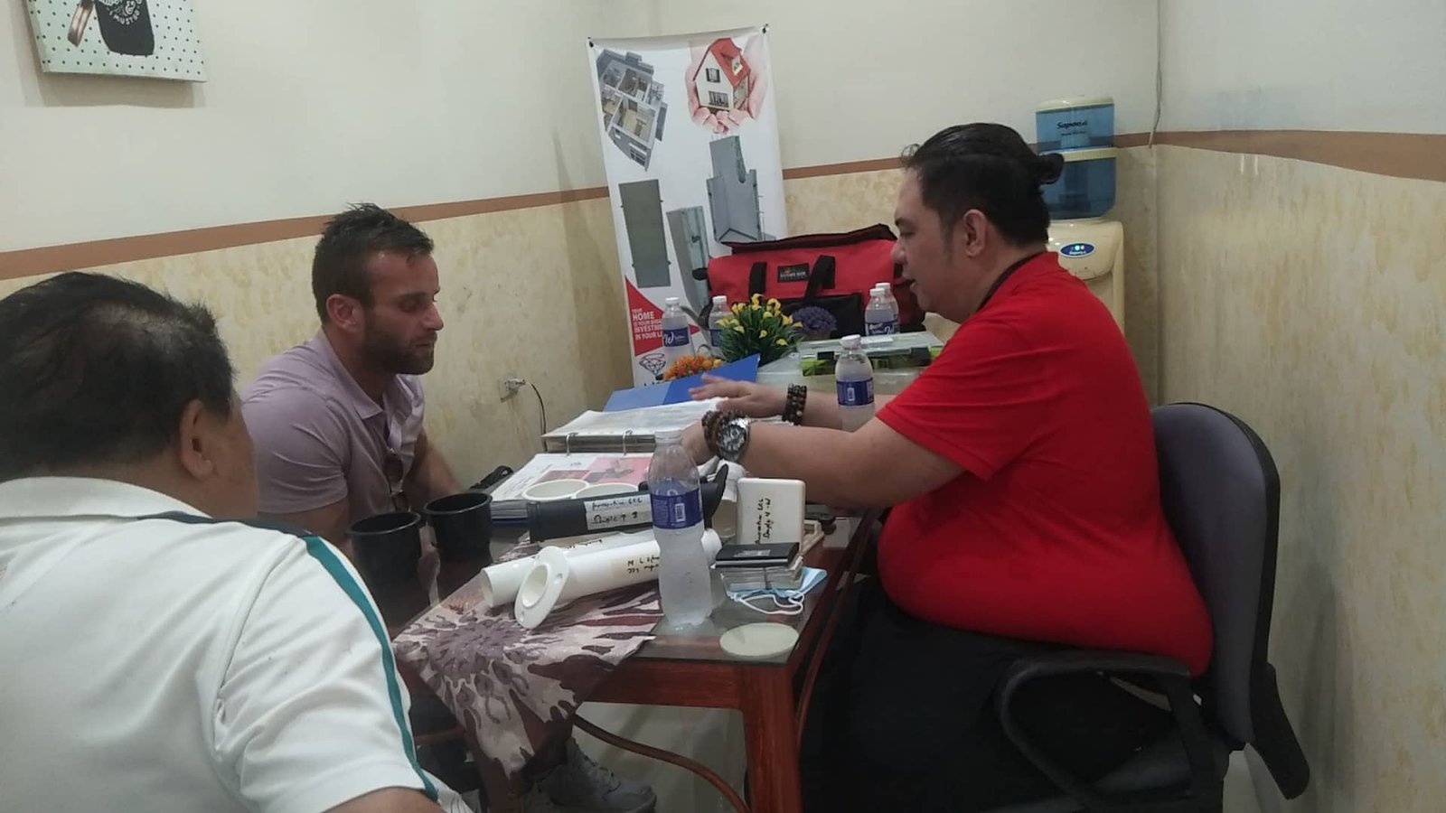 Business Meeting and Product Discussion with U.S. Client at James Polymers